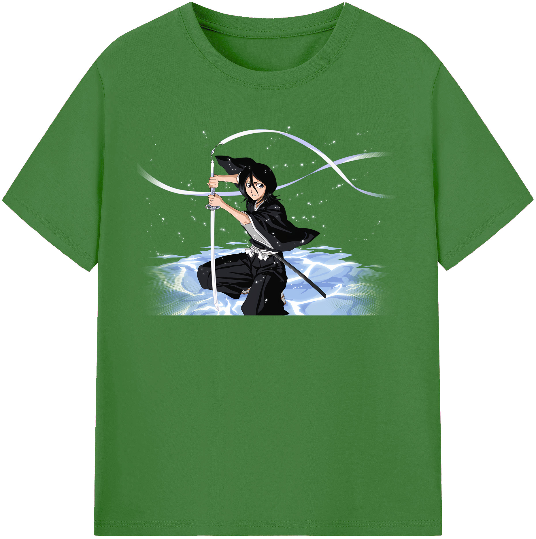 （画像用） ブリーチ 朽木ルキア BLEACH Kuchiki Rukia レディースカジュアルプリントTシャツ（綿100％）